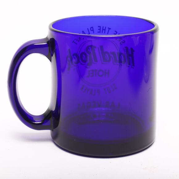 Mixed Lot Hard Rock Las Vegas Hotel Cafe Cobalt Glass Mug & Plush Bear 2000 - Picture 4 of 14